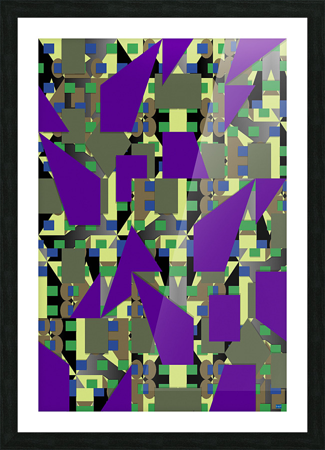 Blue angel art abstract design 99 Picture Frame print