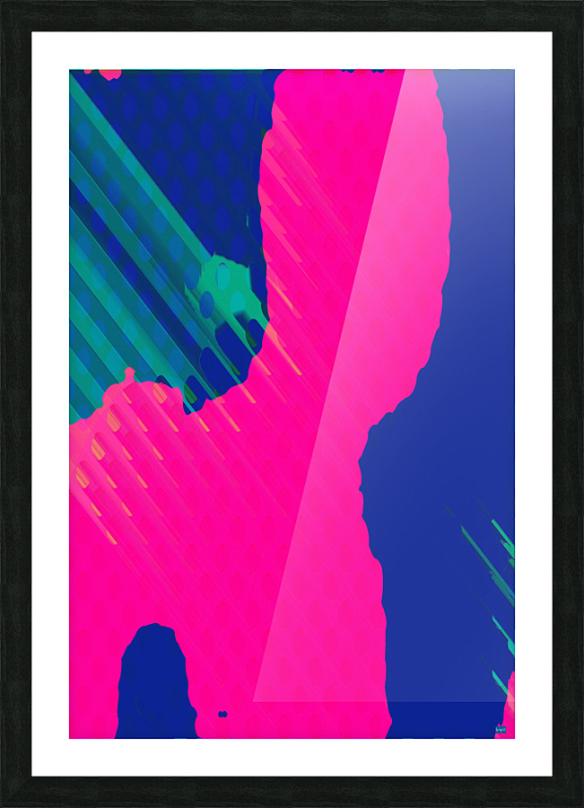 Blue angel art abstract design 83 Picture Frame print