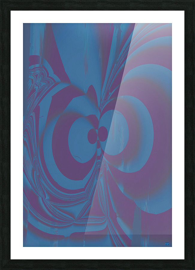 Blue angel art abstract design 52 Picture Frame print