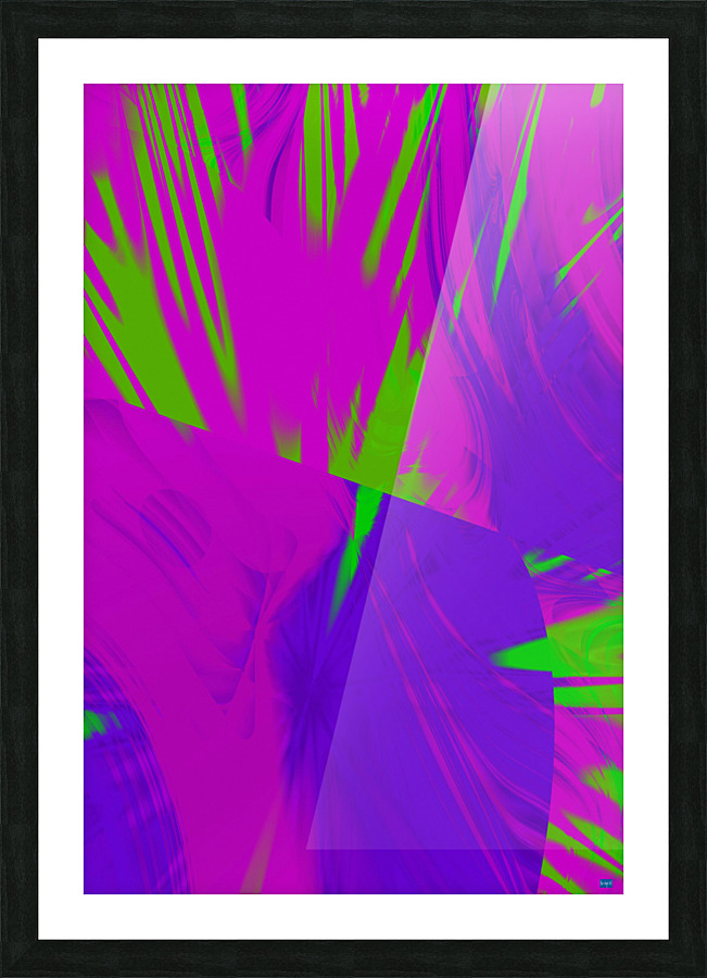 Blue angel art abstract design 85 Picture Frame print