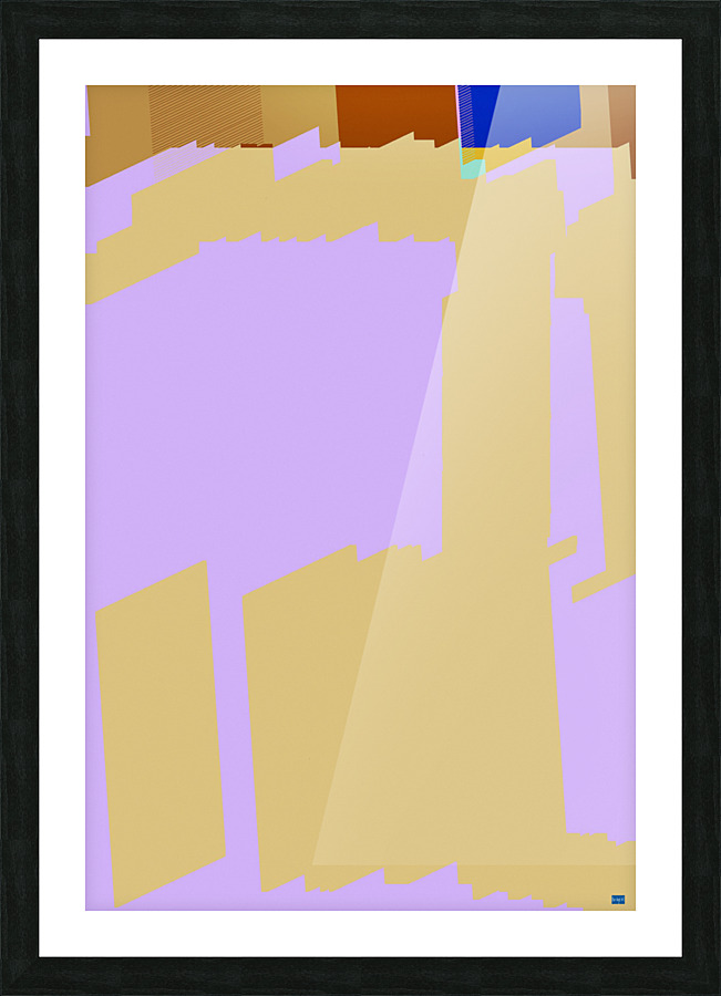 Blue angel art abstract design 71 Picture Frame print