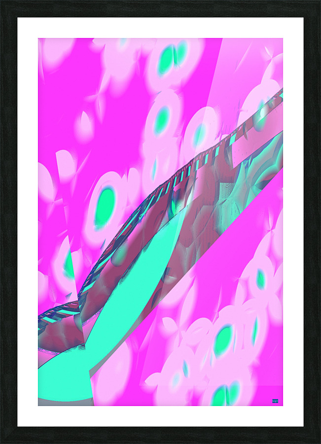 Blue angel art abstract design 87 Picture Frame print