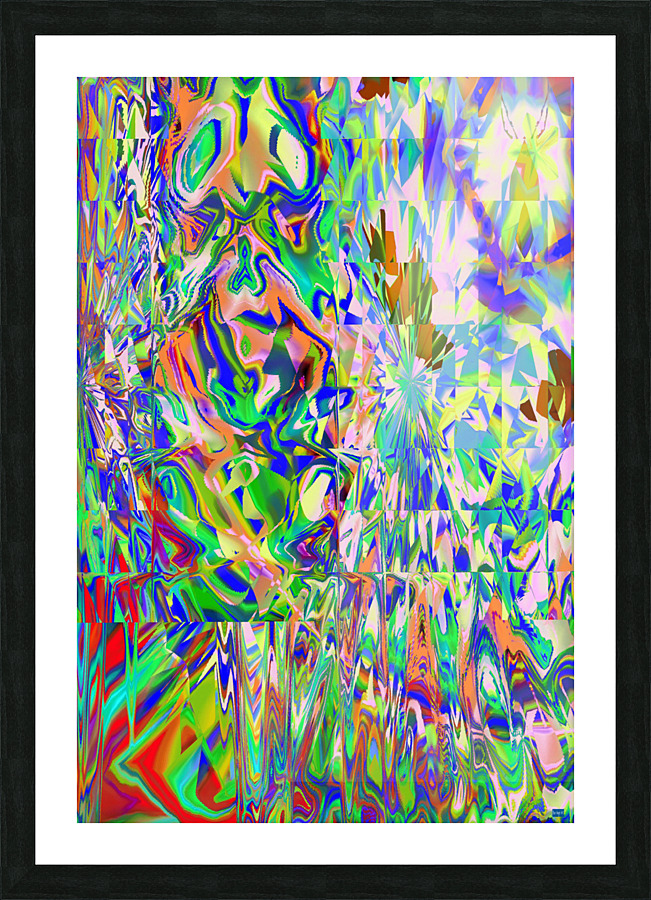 Blue angel art abstract design 89 Impression et Cadre photo