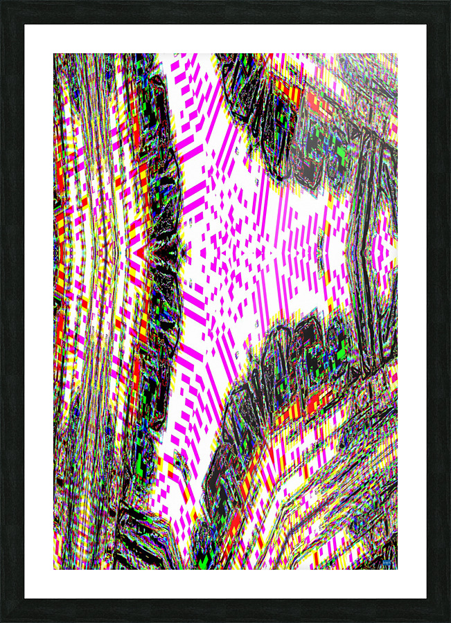 Blue angel art abstract design 73 Picture Frame print