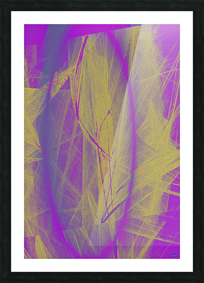 Blue angel art abstract design 69 Picture Frame print