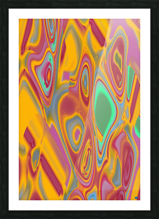 Blue angel art abstract design 76 Picture Frame print