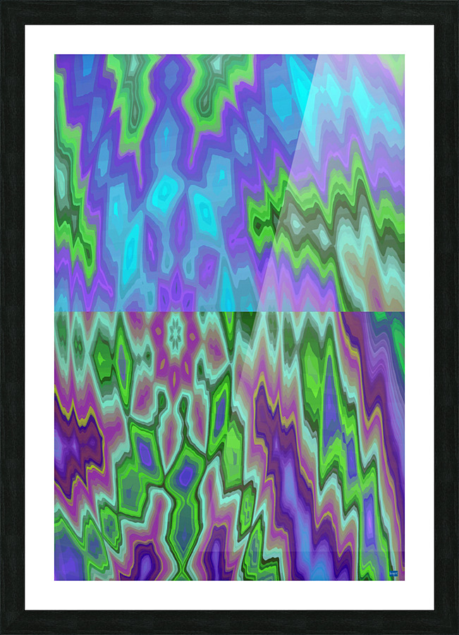 Blue angel art abstract design 56 Picture Frame print