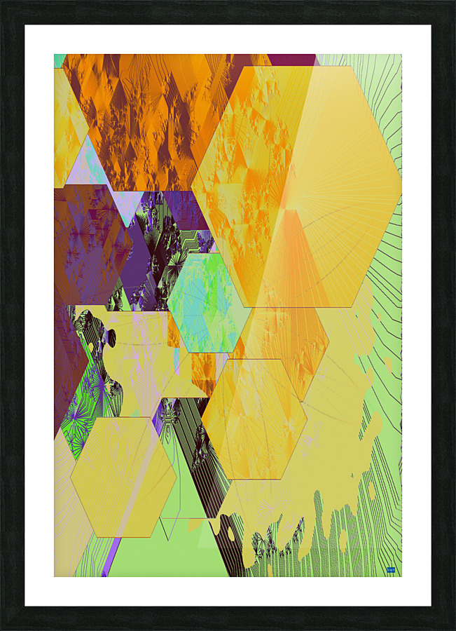 Blue angel art abstract design 88 Picture Frame print