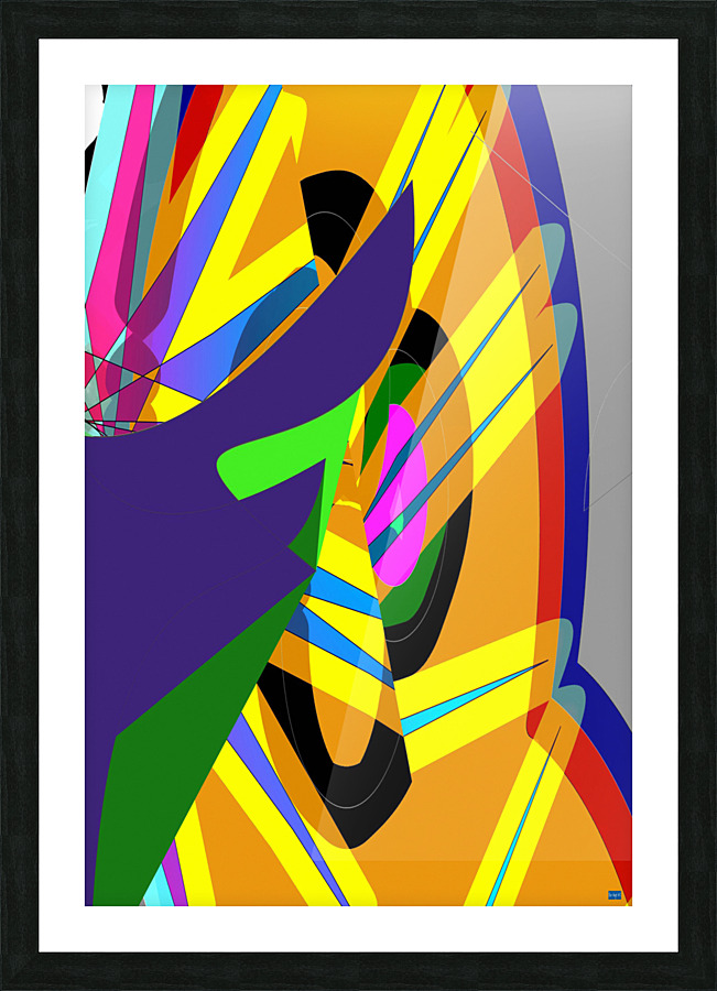 Blue angel art abstract design 139 Picture Frame print