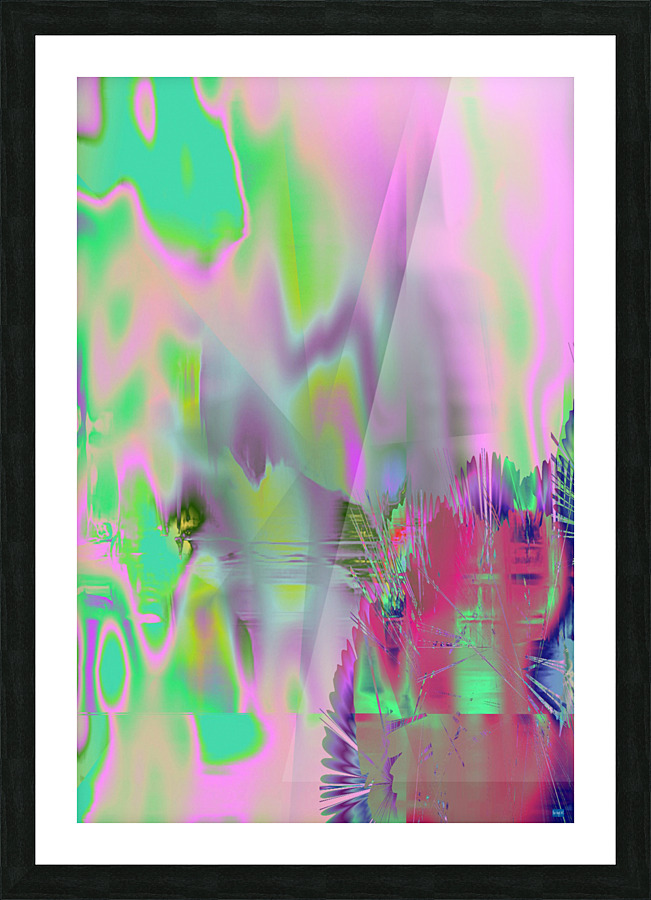 Blue angel art abstract design 131 Picture Frame print