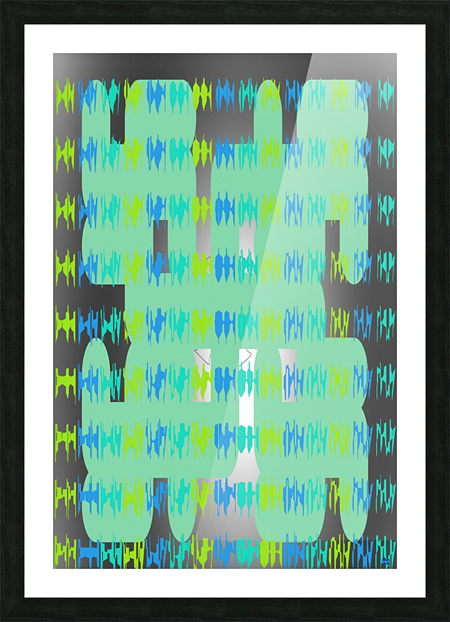 Blue angel art abstract design 140 Picture Frame print