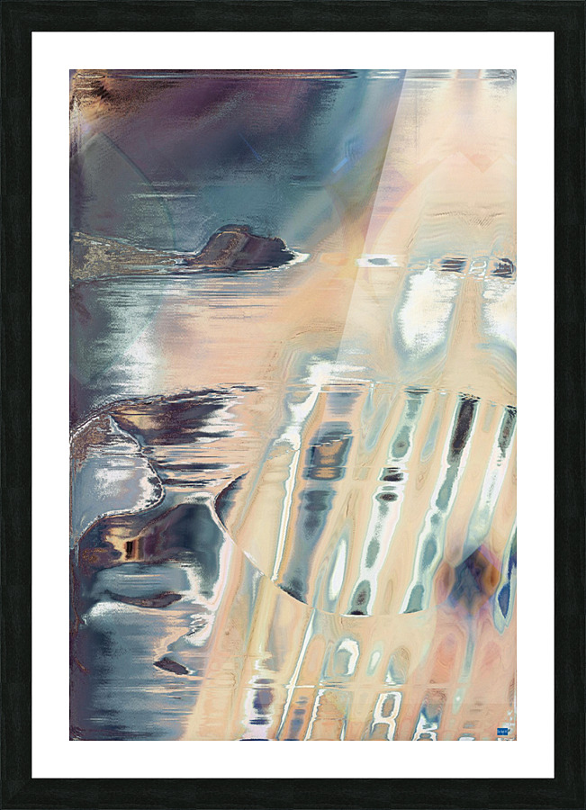 Blue angel art abstract design 114 Picture Frame print