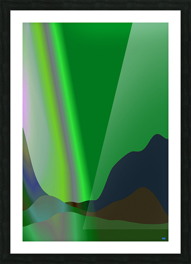 Blue angel art abstract design 124 Picture Frame print