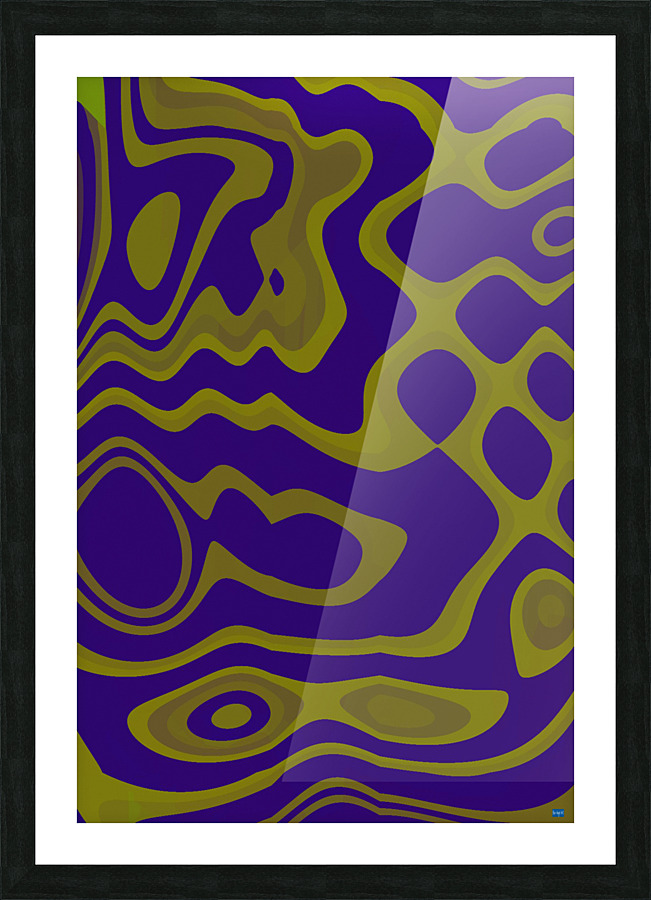 Blue angel art abstract design 121 Picture Frame print