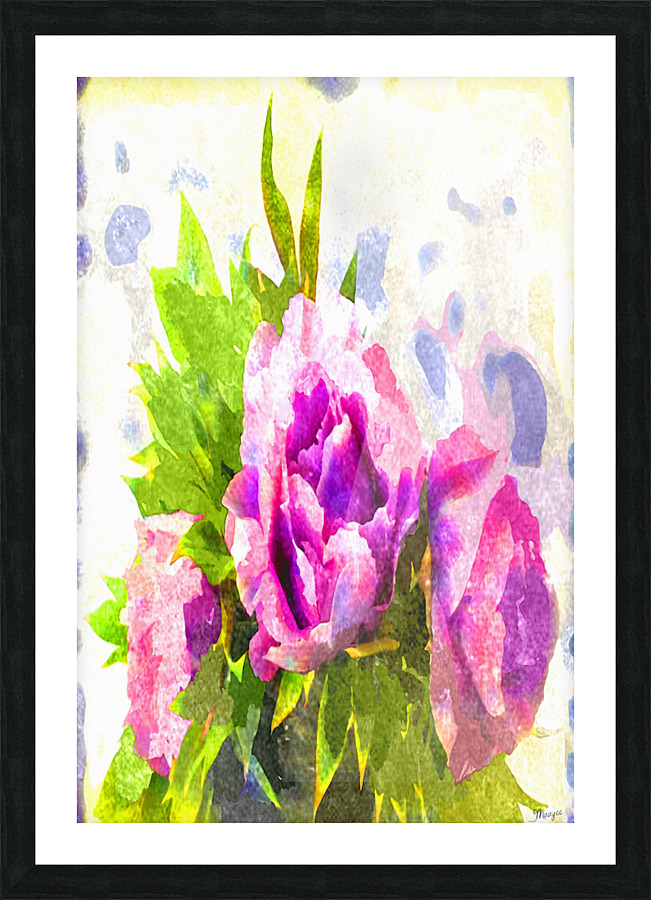 Watercolor Floral 07 Picture Frame print
