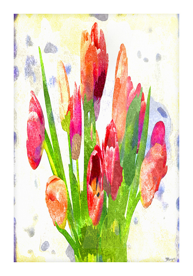 Watercolor Floral 27 Picture Frame print