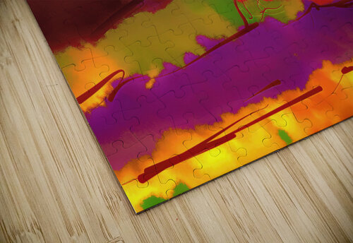 Abstract line art the 21st version 3 horizontal Designer Art Decor puzzle