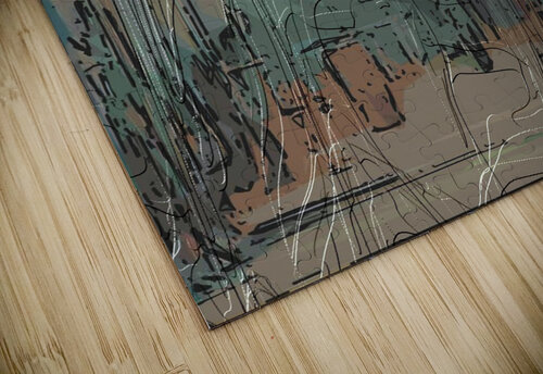 Blue angel art abstract design 21 Designer Art Decor puzzle