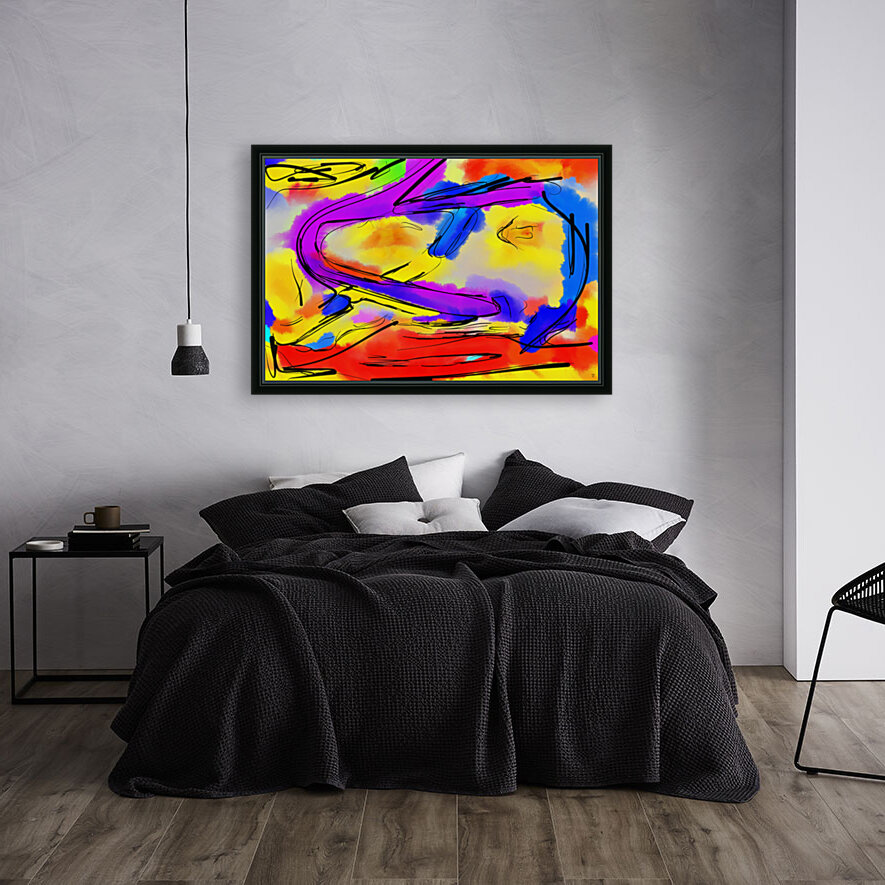 Abstract line art the 5th horizontal Reproduction