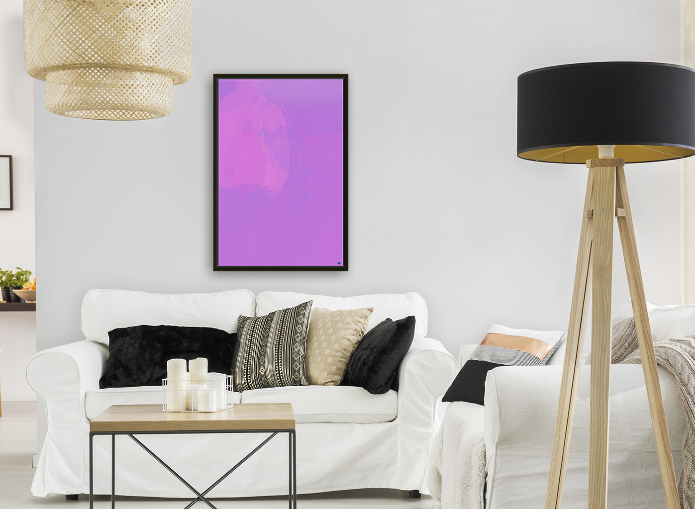 Blue angel art abstract design 47 Reproduction