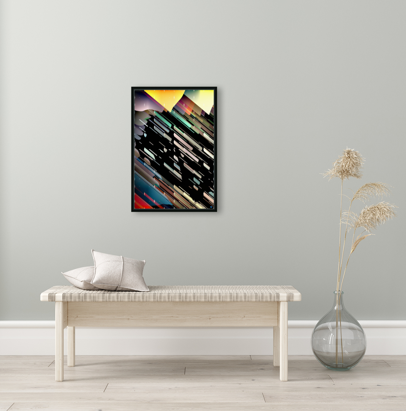 Blue angel art abstract design 25 Reproduction