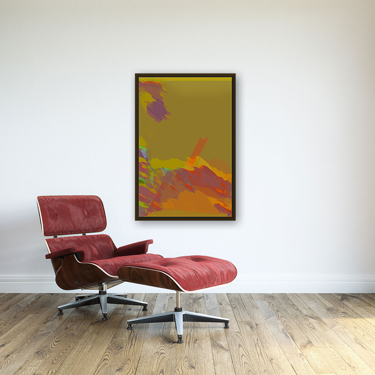 Blue angel art abstract design 36 Reproduction