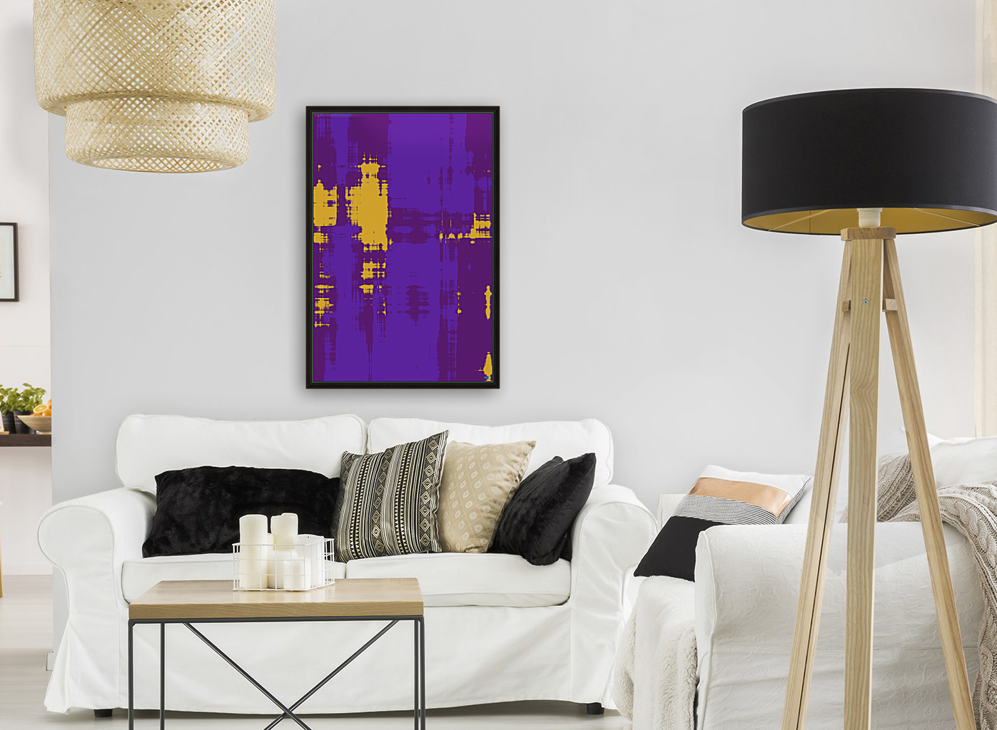 Blue angel art abstract design 10 Reproduction