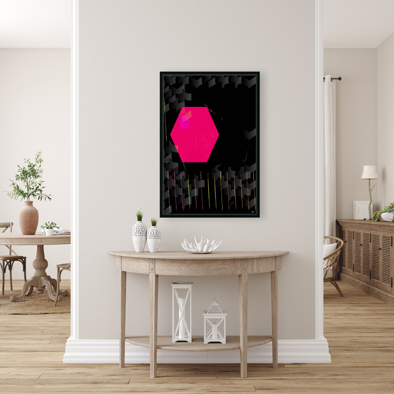 Blue angel art abstract design 22 Reproduction