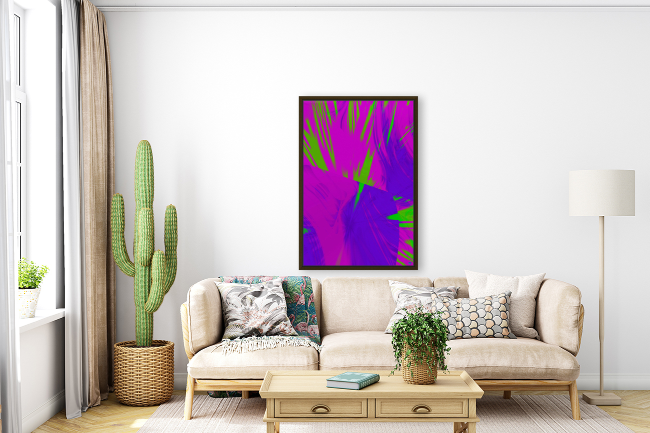 Blue angel art abstract design 85 Reproduction