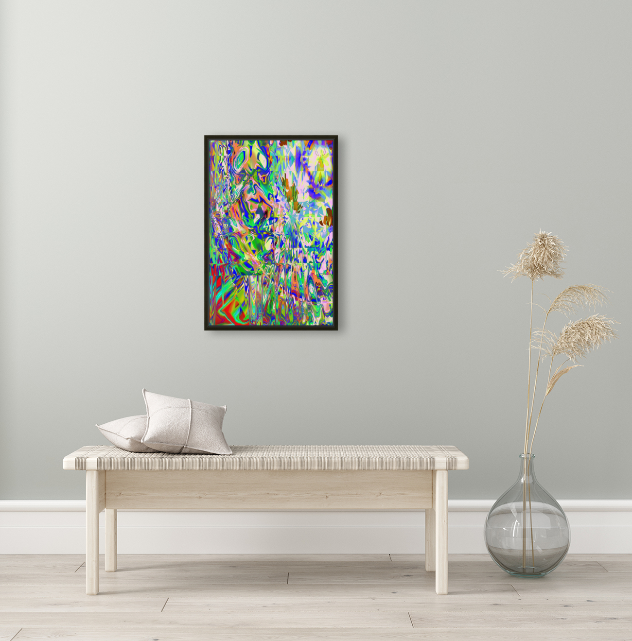 Blue angel art abstract design 89 Reproduction