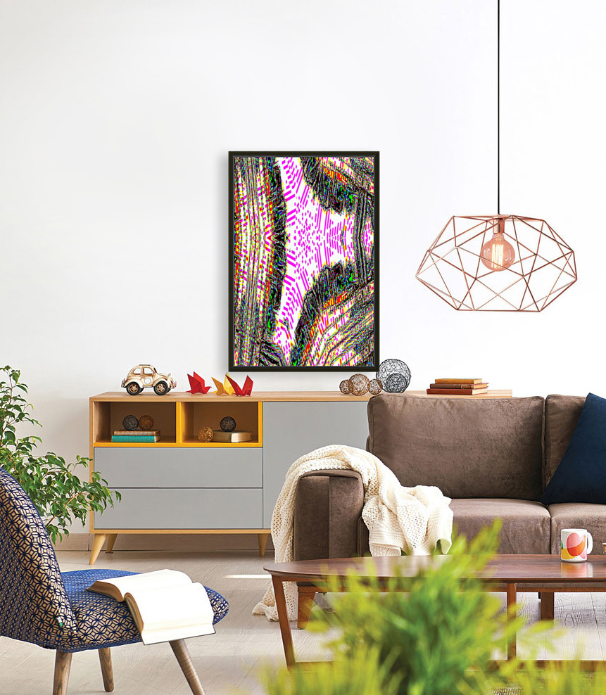 Blue angel art abstract design 73 Reproduction