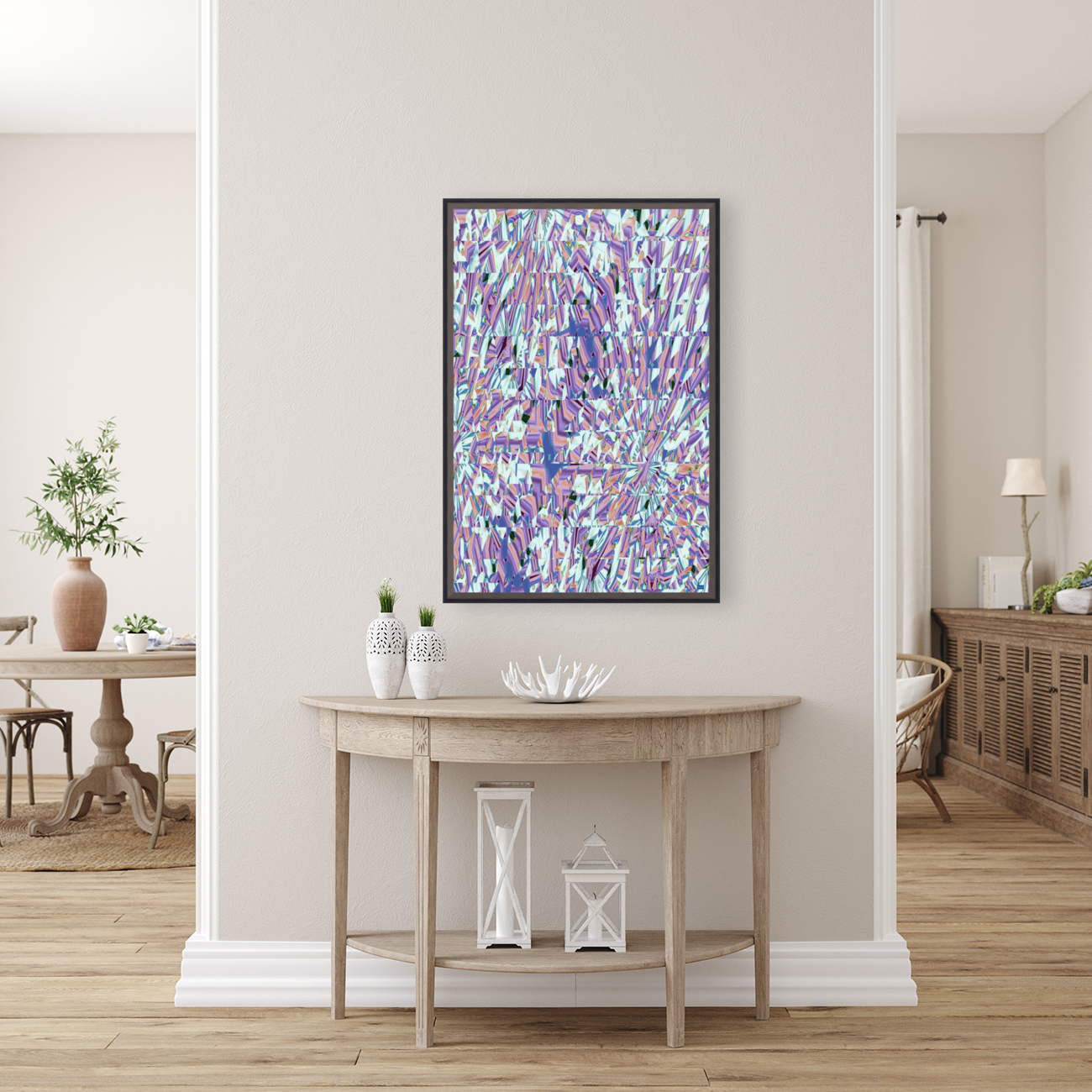 Blue angel art abstract design 63 Reproduction