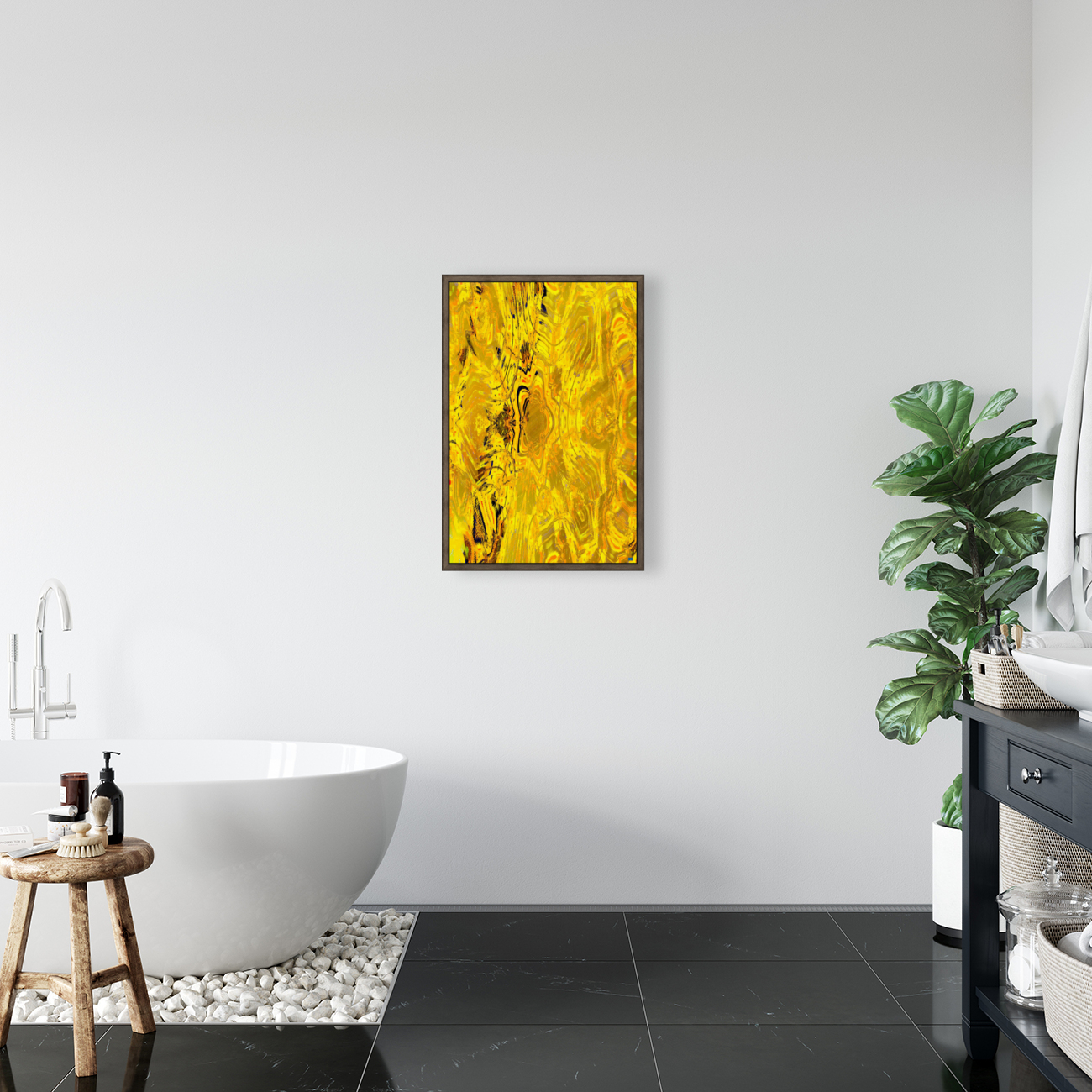 Blue angel art abstract design 61 Reproduction