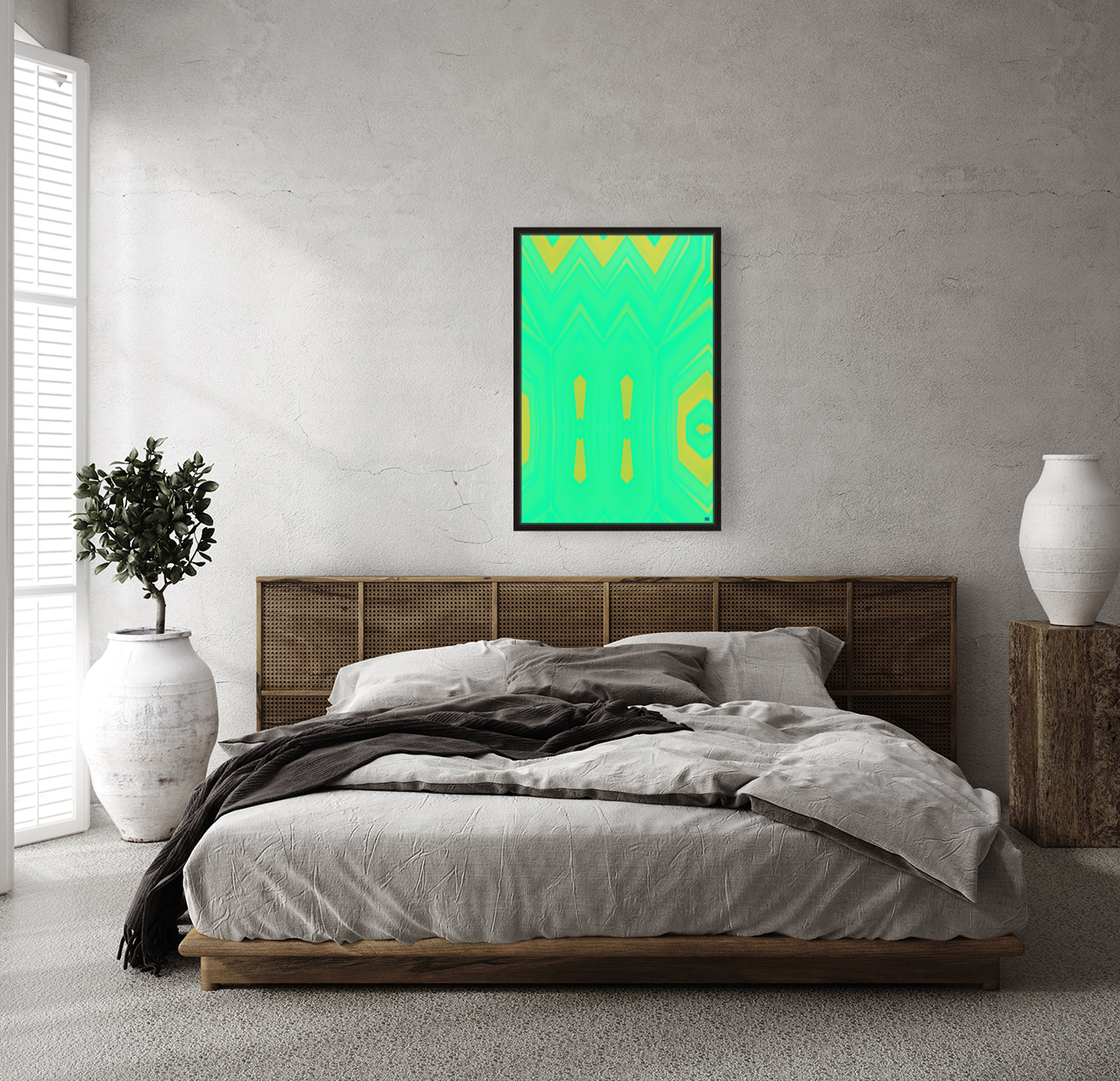 Blue angel art abstract design 101 Reproduction