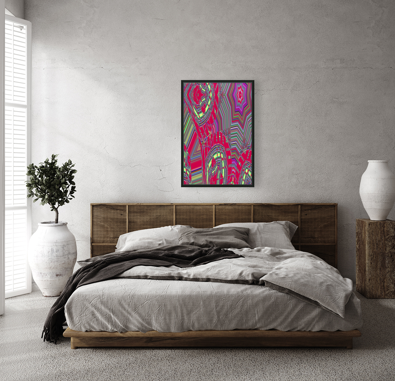 Blue angel art abstract design 115 Reproduction