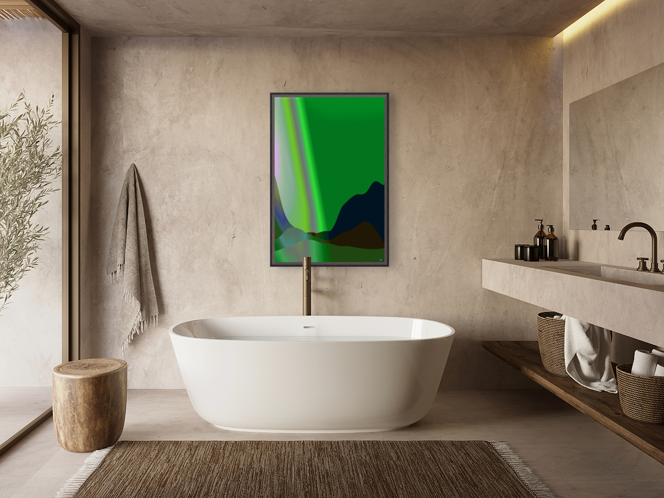 Blue angel art abstract design 124 Reproduction