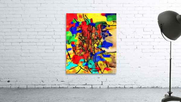 Abstract line art the 2nd vertical Wall Preview