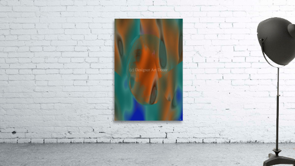 Blue angel art abstract design 84 Wall Preview