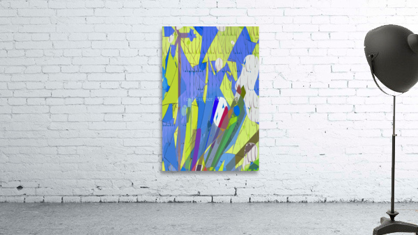 Blue angel art abstract design 97 Wall Preview