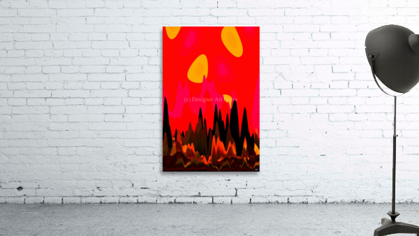 Blue angel art abstract design 123 Wall Preview