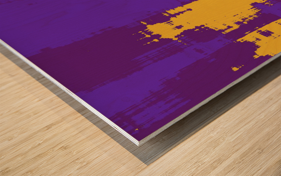 Blue angel art abstract design 10 Wood print