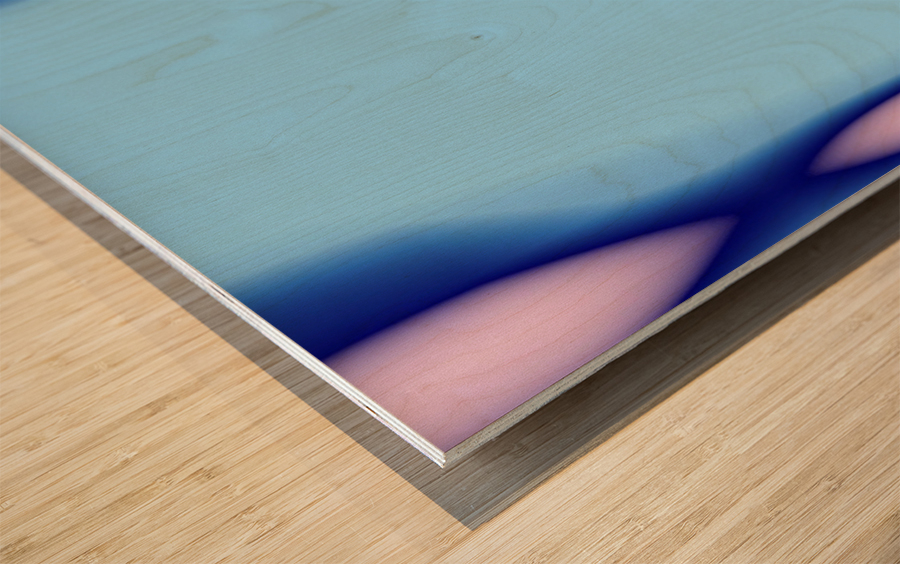 Blue angel art abstract design 26 Wood print