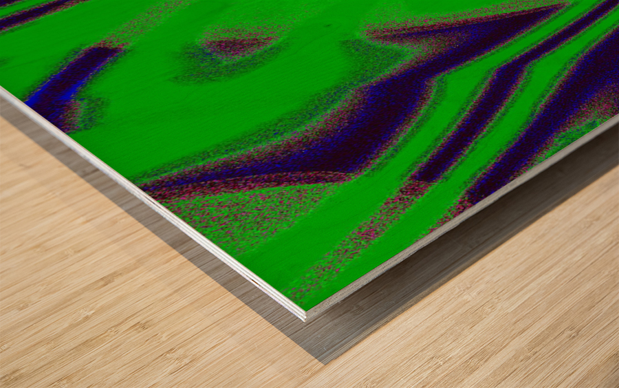 Blue angel art abstract design 34 Wood print