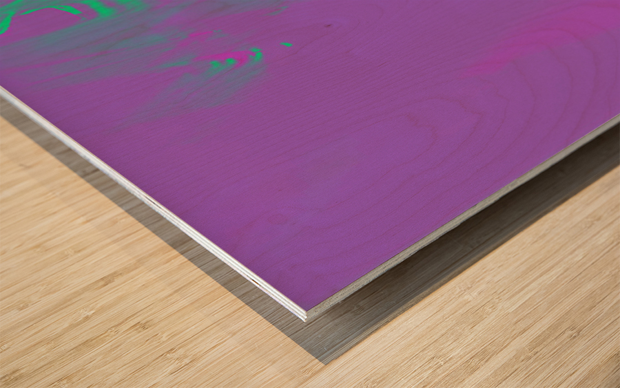 Blue angel art abstract design 14 Wood print