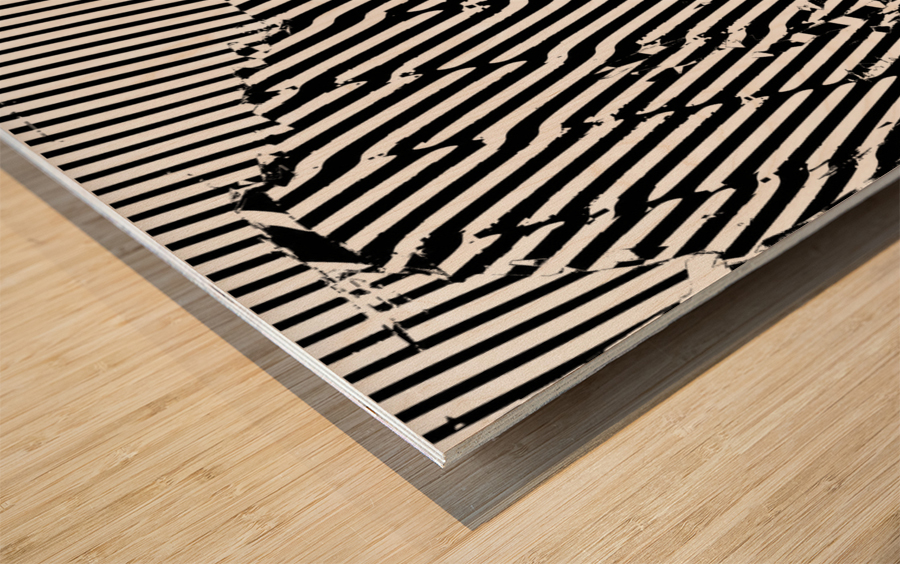 Blue angel art abstract design 86 Wood print