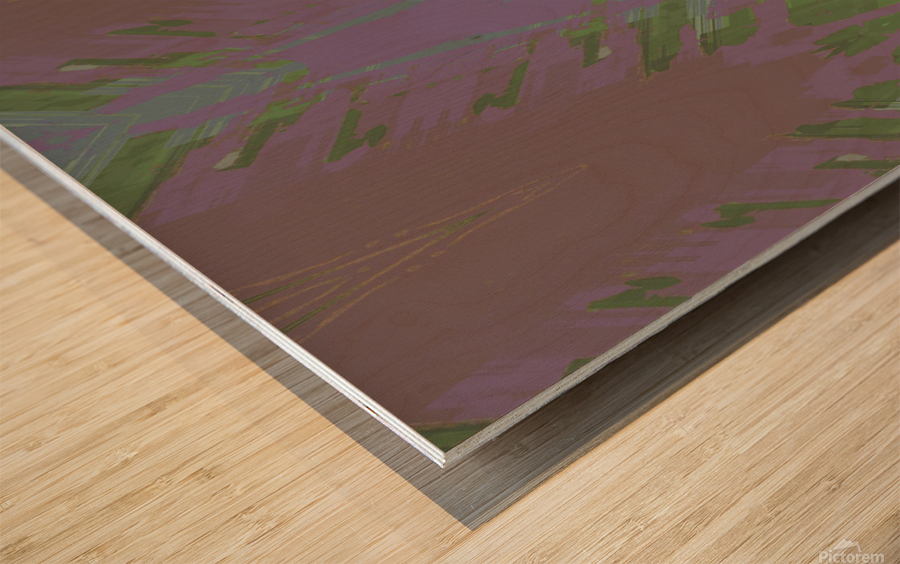 Blue angel art abstract design 72 Wood print