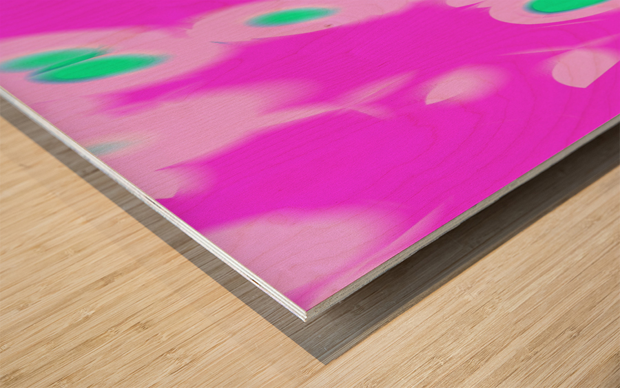 Blue angel art abstract design 87 Wood print