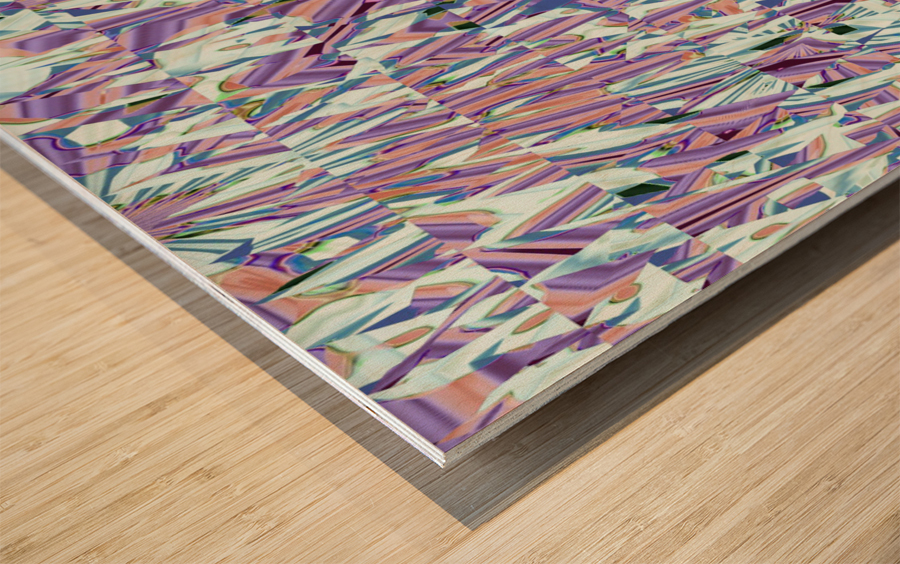 Blue angel art abstract design 63 Wood print