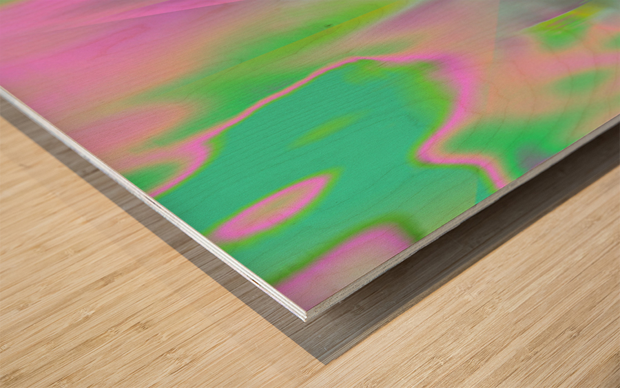 Blue angel art abstract design 131 Wood print