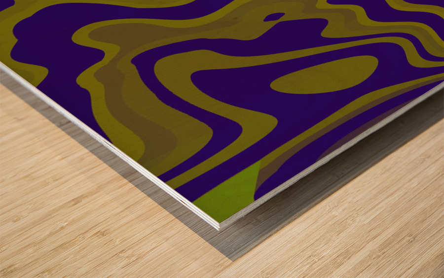 Blue angel art abstract design 121 Wood print